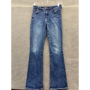 American Eagle Outfitters Jeans Women 4 Blue Next Level Stretch Logo Bootcut Leg
